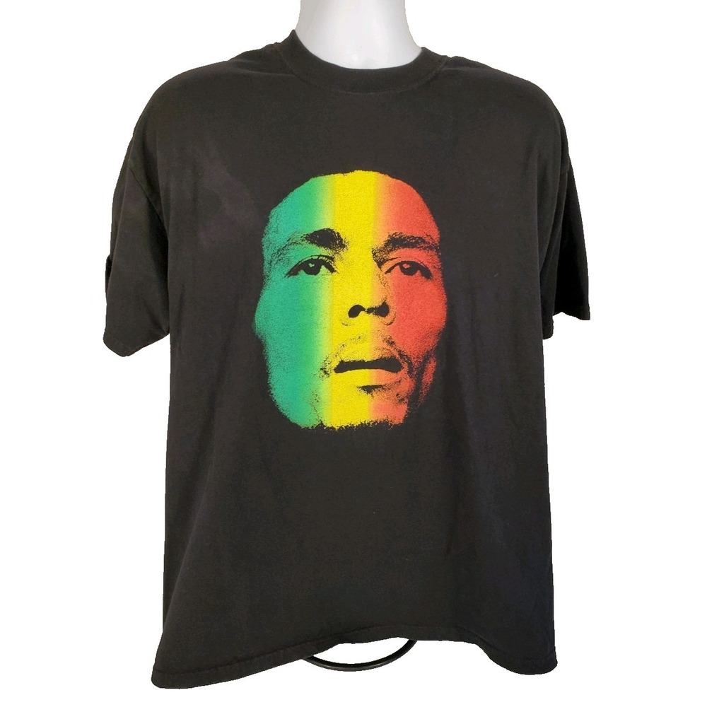 Bob Marley Men's Large Black T-Shirt Zion Rootswear‎